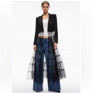 Alice + Olivia Everly Tulle Blazer